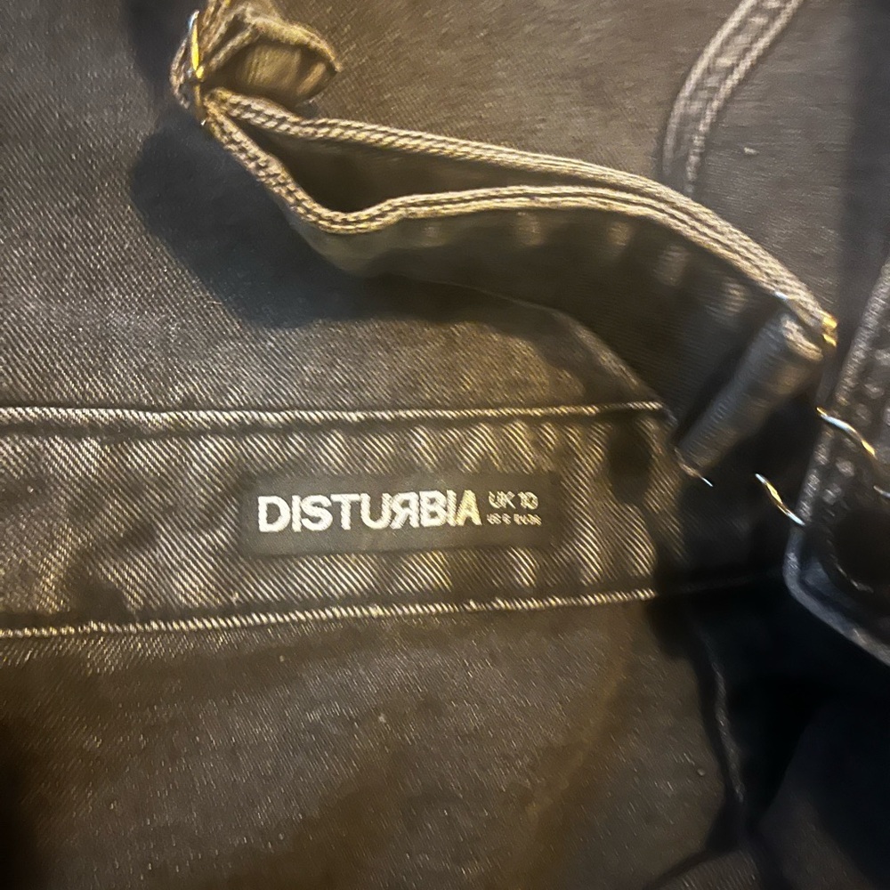 Disturbia Black Embroidered Ouija Overall Dress - Picture 7 of 11